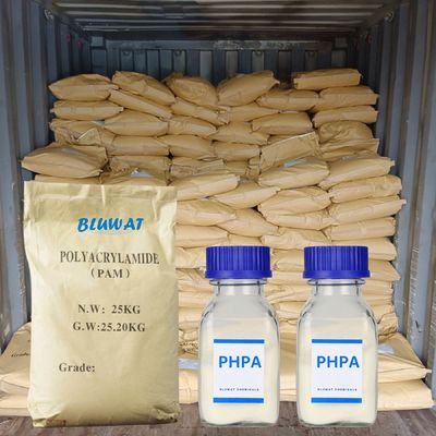 شراء PHPA جزئيًا هيدروليزت Polyacrylamide Polymer flocculant للحفر الطين يقلل من فقدان السوائل التصنيع عبر الإنترنت