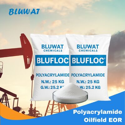 شراء البوليمر المقاوم للملح HPAM مع 5-25 مليون وزن جزيئي لمخازن النفط عالية الملوحة في 25 كجم / كيس التصنيع عبر الإنترنت