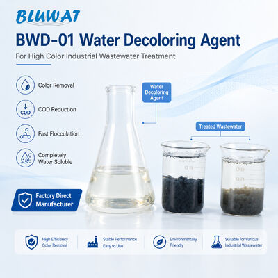 يشتري BWD-01 عامل إزالة لون المياه CAS 55295-98-2 لمعالجة مياه الصرف الصحي الصناعية ذات اللون العالي بنسبة 50٪ من المحتوى الصلب التصنيع عبر الإنترنت