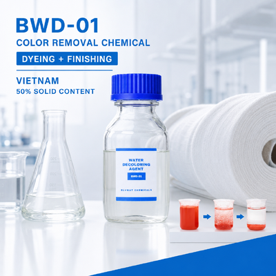 يشتري مادة كيميائية لإزالة اللون BWD-01 لمياه الصرف الصحي لصبغ وتشطيب المنسوجات في فيتنام التصنيع عبر الإنترنت