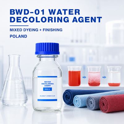 يشتري عامل إزالة اللون للمياه BWD-01 بمحتوى صلب 50٪ ودرجة حموضة 3-6 لمعالجة مياه الصرف الصحي النسيجية في بولندا التصنيع عبر الإنترنت