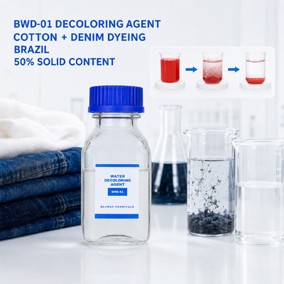 يشتري BWD-01 عامل إزالة اللون لمياه الصرف الصحي لصباغة القطن والدنيم في البرازيل التصنيع عبر الإنترنت