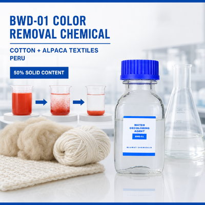 يشتري BWD-01 مادة كيميائية لإزالة اللون في مياه الصرف الصحي للقطن والباكا في بيرو التصنيع عبر الإنترنت
