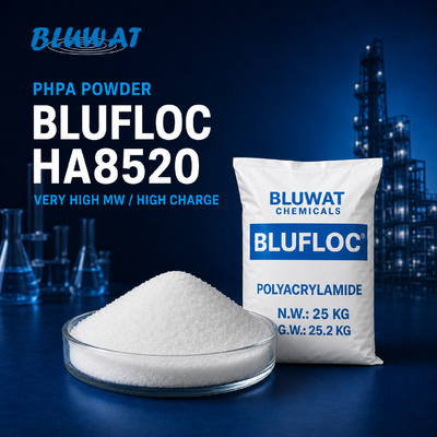يشتري BLUFLOC HA8520 مسحوق PHPA - الوزن الجزيئي العالي جداً، الشحنة العالية التصنيع عبر الإنترنت