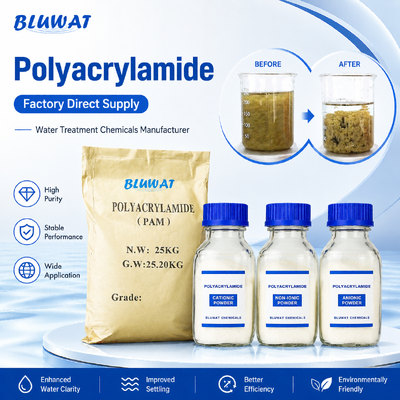 يشتري Blufloc Anionic Cationic Nonionic Polyacrylamide Powder For Water Treatment, Mining and Industrial Separation التصنيع عبر الإنترنت