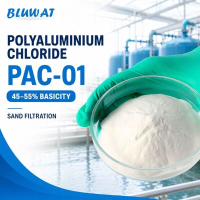 يشتري 45-55% القاعدة 25kg كيس PAC-01 كلوريد البوليالمنيوم للتصفية الرملية المعالجة المسبقة التصنيع عبر الإنترنت