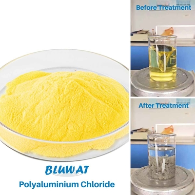 Bluwat Polyaluminium Chloride PAC في معالجة مياه الصرف الصحي المخلفات الصناعية السائلة
