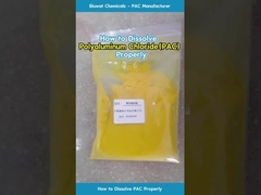 كيفية إذابة كلوريد البولي الألومنيوم (PAC) لمعالجة المياه.